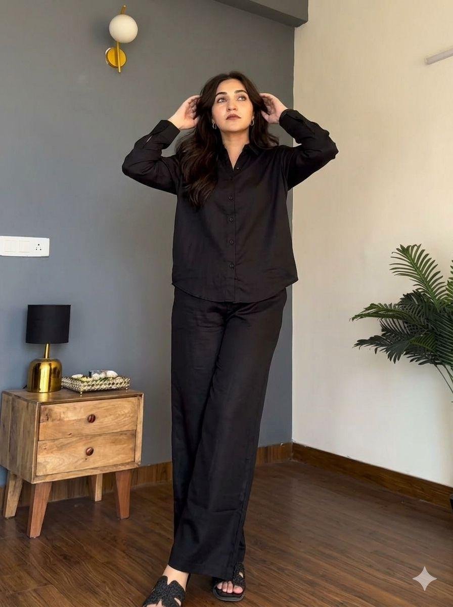 Cotton Febric Coordinate set. It is also perfect for office, brunch outings, cards night and airport look