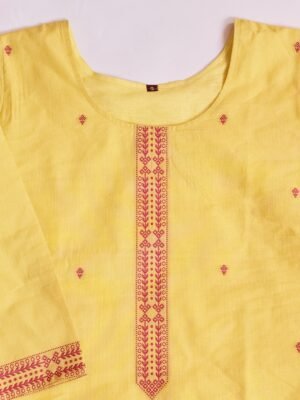 Alternative view of Elegant Pure Cotton Fabric Calf Length Straight Kurta Set