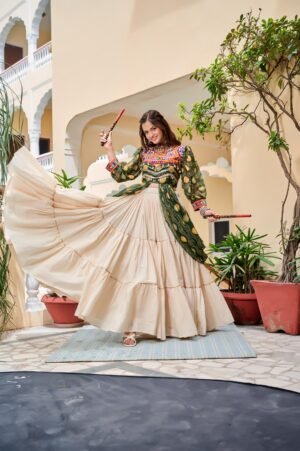 AK  Creation is Launching Navratri Special Gamathi Work Lehenga choli