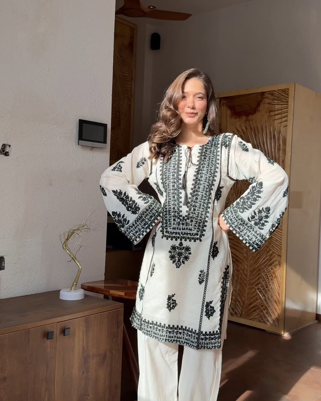 Presenting New Designer Collection In Rayon Butti Silk Top-Bottom Set Fully Stitched Ready To Wear