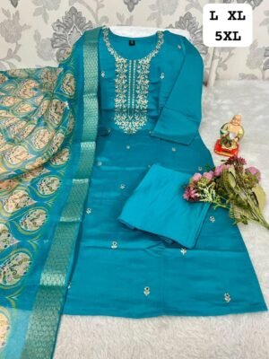 Alternative view of Launching New Designers Kurti Pent Dupatta Set