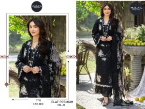 CAMBRIC COTTON WITH HEAVY EMBROIDERY WORK