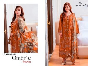 CAMBRIC COTTON WITH HEAVY EMBROIDERY WORK
