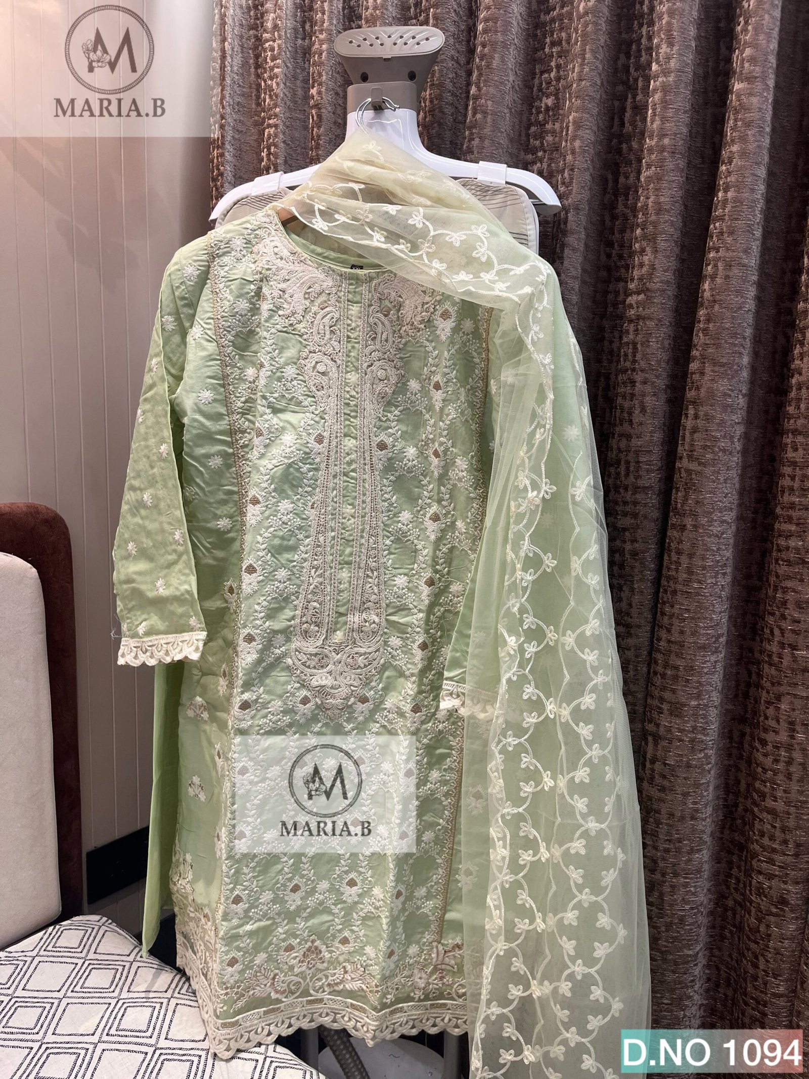 FULL STITCHED COTTON TOP WITH HEAVY EMBROIDERY WORK - Image 4