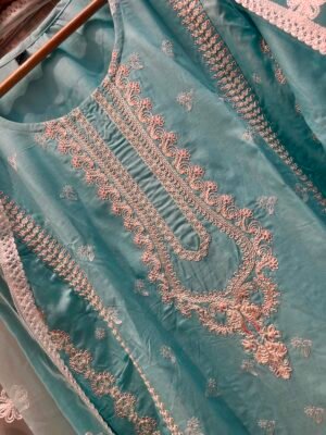 Alternative view of FULL STITCHED COTTON TOP WITH HEAVY EMBROIDERY WORK