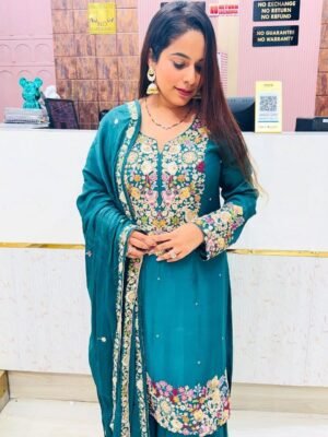 Alternative view of AK-Series New Designer Party Sharara Suit & Dupatta Set