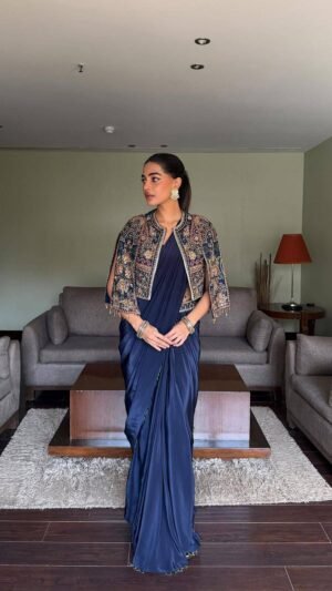 ENHANCE THE BEAUTY OF YOUR WARDROBE WITH THIS NEWLY LAUNCHED READY TO WEAR LEHENGA SAREE DESIGN SET