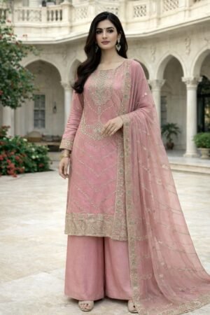 PRESENTING 3 PIECE STYLISH TOP DUPATTA WITH BEAUTIFUL PLAZZO