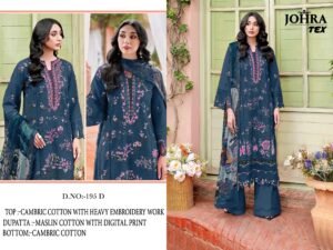 CAMBRIC COTTON WITH HEAVY EMBROIDERY WORK