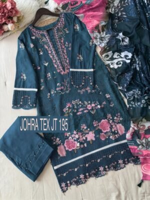 Alternative view of CAMBRIC COTTON WITH HEAVY EMBROIDERY WORK