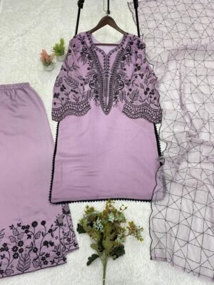 Alternative view of THIS FESTIVAL SEASON WEAR OUR BEAUTIFUL SEQUENCE EMBROIDERED TOP , PLAZZO  WITH DUPATTA
