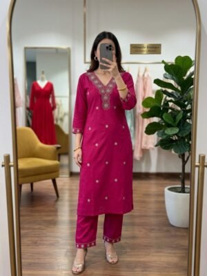 These dress has a modern, minimalist aesthetic