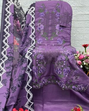 COTTON WITH EMB. COTTON BOTTOMS MASLIN DUPATTA