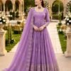 AK-Series New Designer Party Gown Pent & Dupatta Set