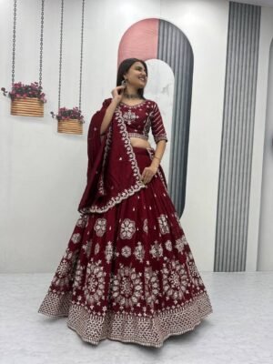 AK Fashion is Launching Embroidered Lehenga Choli