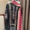 FULL STITCHED PRINTED COTTON TOP WITH SELF EMBROIDERY WITH STYLING IN NECK & SLEEVES