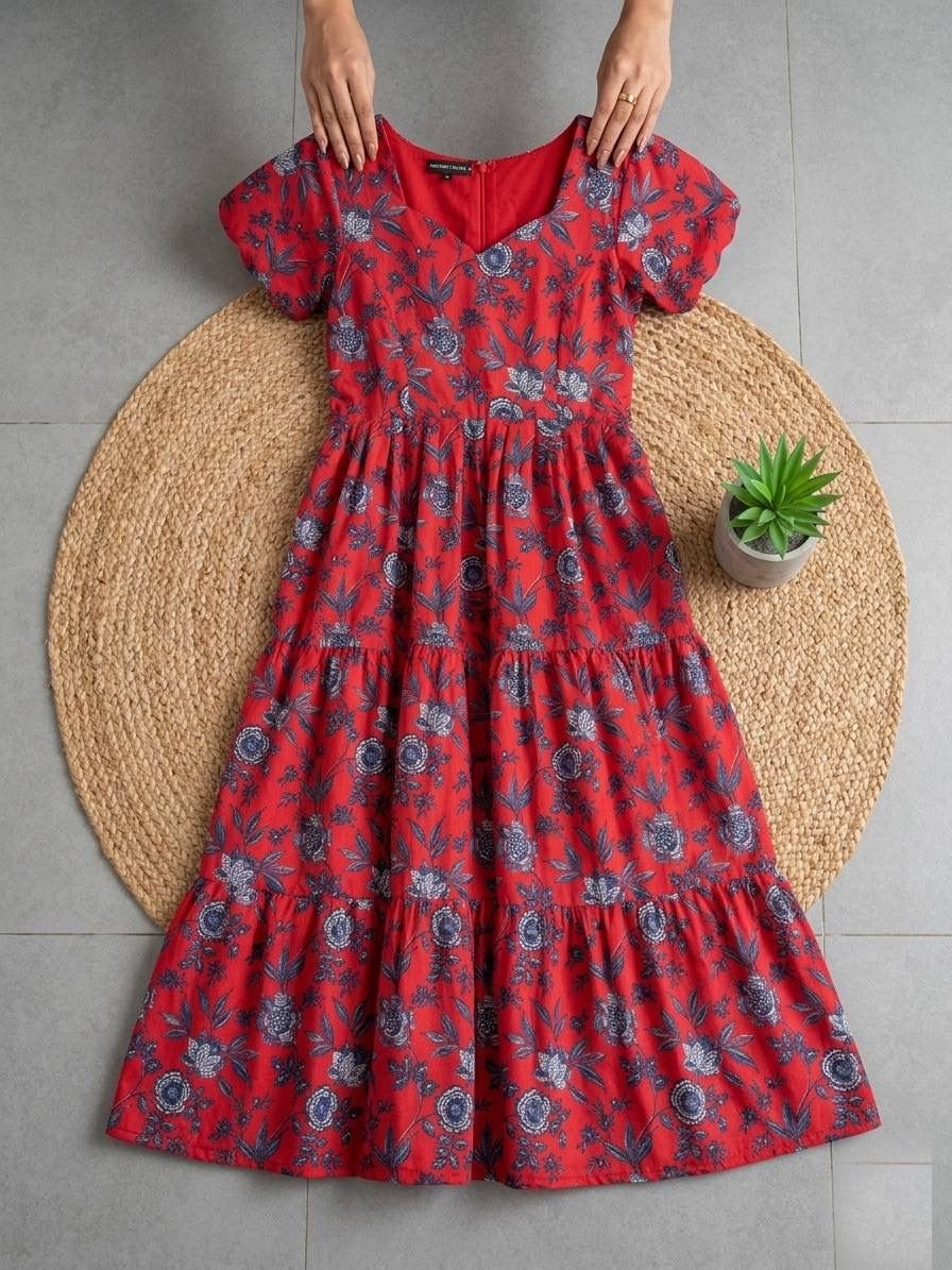 Introducing Our Soft Cotton Maxi! Crafted with soft fabric, it’s your go-to outfit for twirling at any celebration. Embrace elegance and grace effortlessly. - Image 2