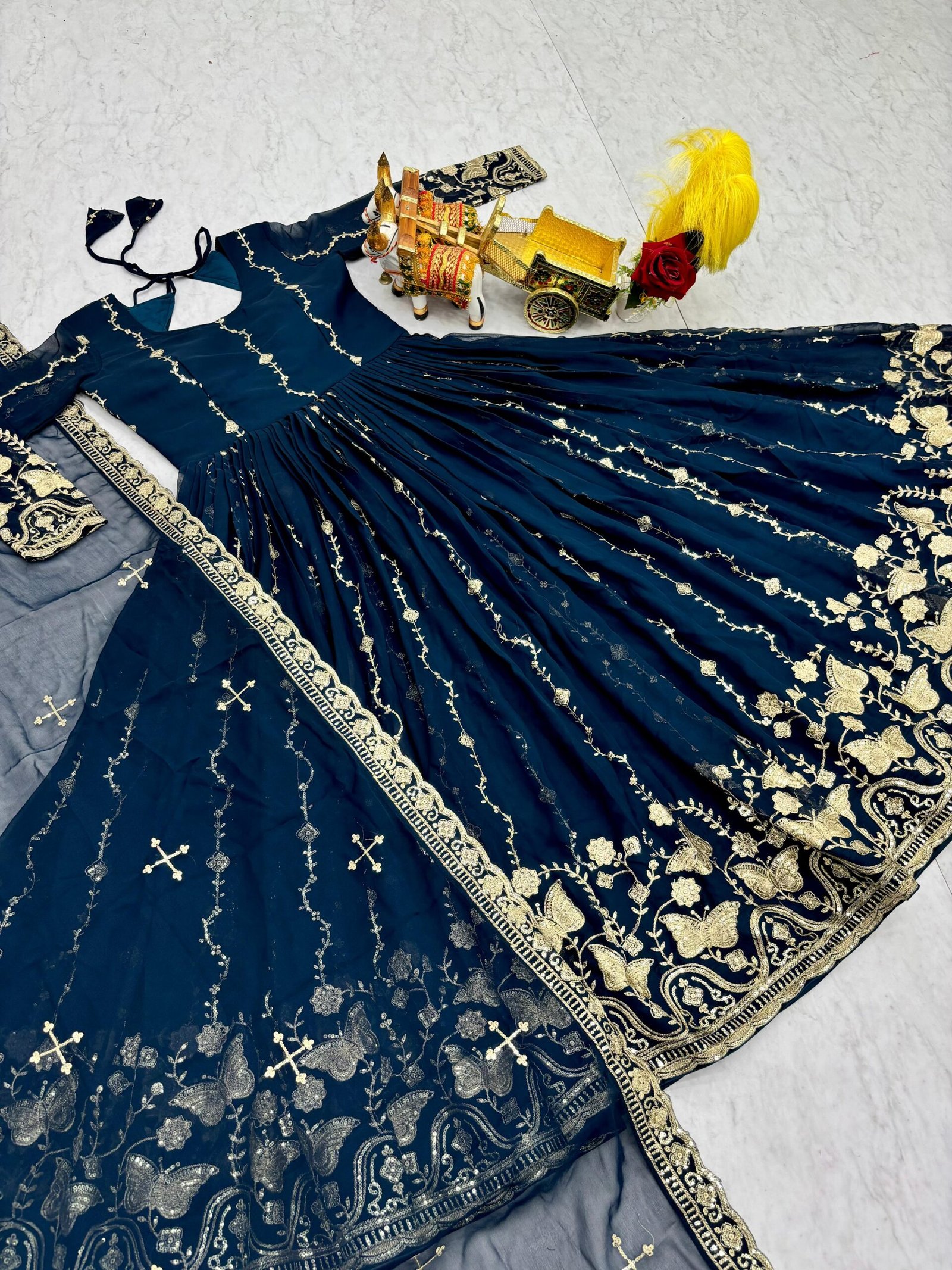 AK Creation is Launching New Festival Long Gown & Duptta - Image 2