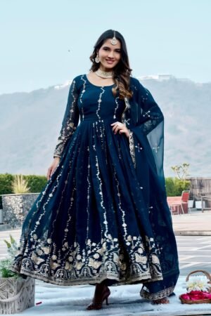 AK Creation is Launching New Festival Long Gown & Duptta
