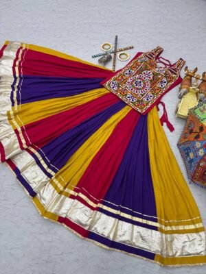 Alternative view of AK Creation is Launching Navratri Special Gamathi Work Lehenga choli