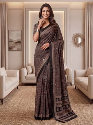 Alternative view of Designer handwork Saree