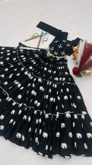 Alternative view of AK Creation is Launching Navratri Special Hand Work Lehenga choli