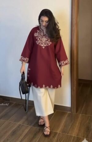 Premium Cotton Embroidered Co-ord Set