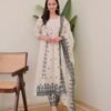 Morgan Silk Digital Print Kurti With Pant With Dupatta