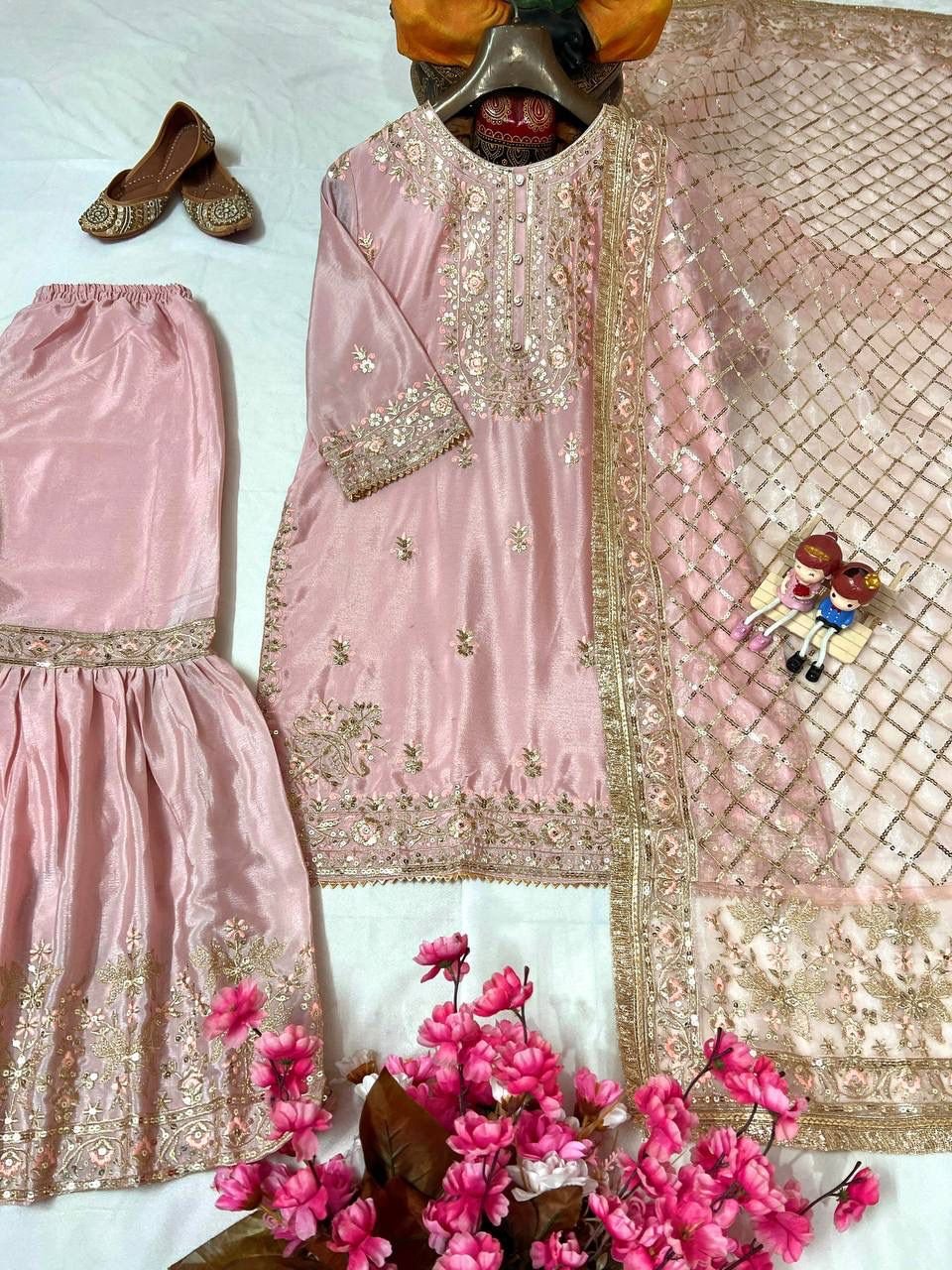 ENHANCE THE BEAUTY OF YOUR WARDROBE WITH THIS NEWLY LAUNCHED KURTI & SHARARA - Image 2