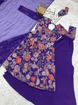 Alternative view of HEAVY PURE SOFT ROMANSILK CHANDERI DISCHARGE PRINT FABRIC