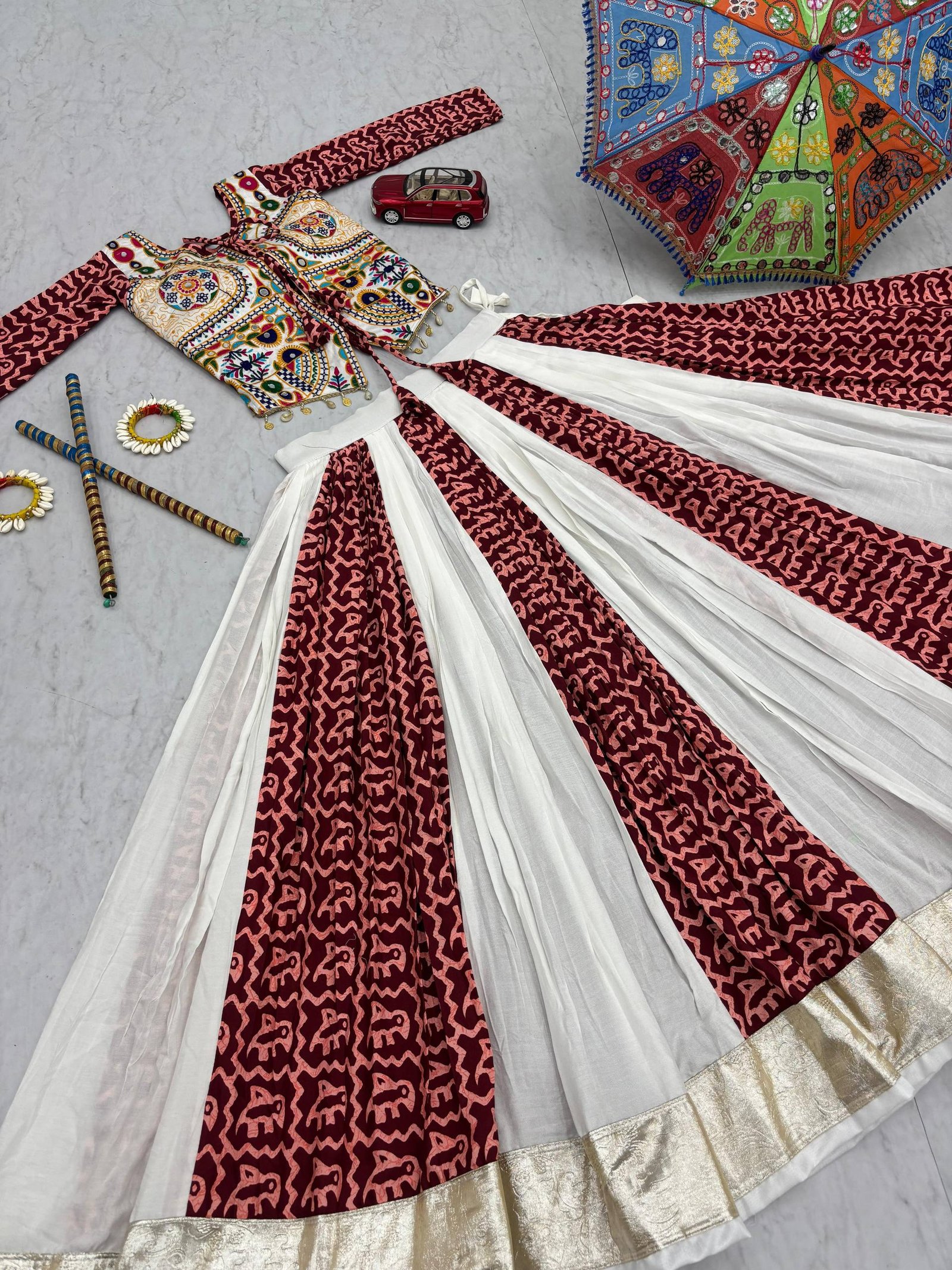 AK Creation is Launching Navratri Special Pure Cotton Lehenga Choli - Image 2