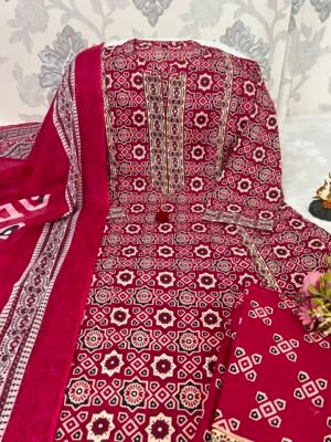 NEW ARRIVAL:The Royal Ajrakh Palazzo Set