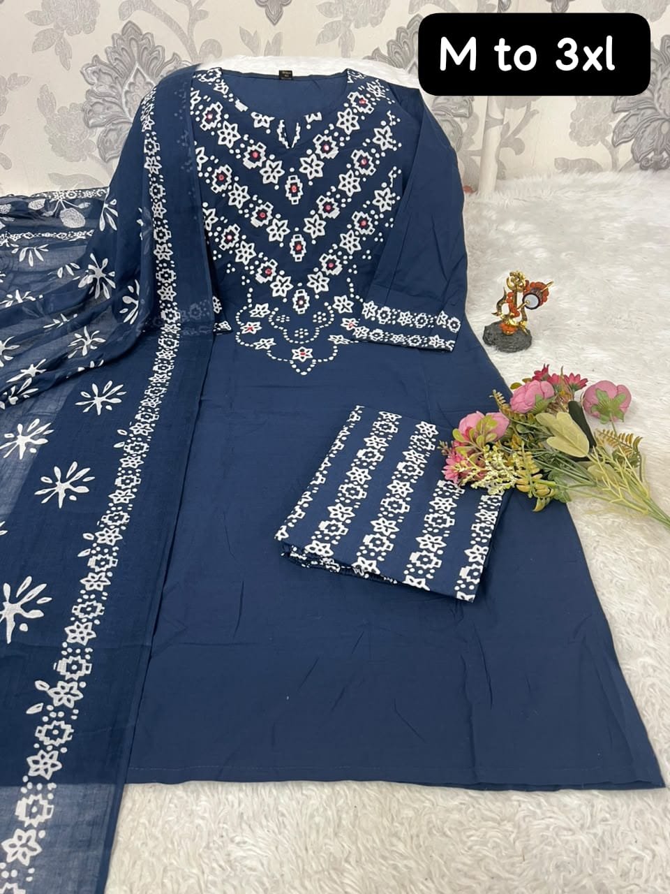 Looking to update your ethnic wardrobe? Check out this stunning Bandhani Suit Set—perfect for daily wear, office, or small gatherings - Image 5
