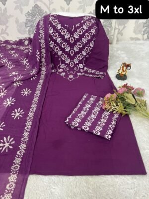 Looking to update your ethnic wardrobe? Check out this stunning Bandhani Suit Set—perfect for daily wear, office, or small gatherings