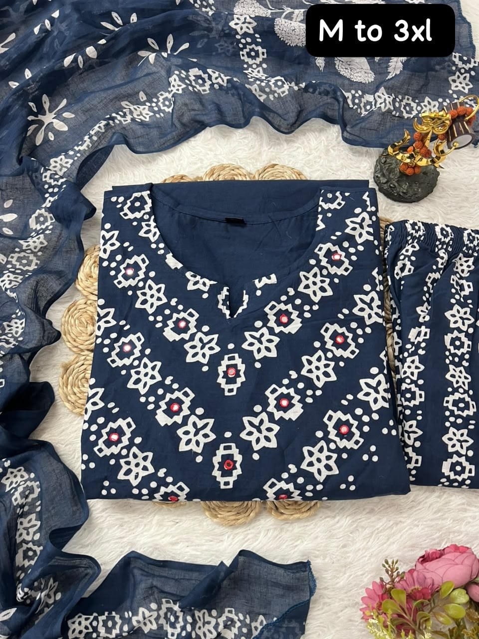 Looking to update your ethnic wardrobe? Check out this stunning Bandhani Suit Set—perfect for daily wear, office, or small gatherings - Image 6