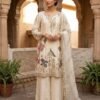 THIS WEDDING SEASON, TRY OUR DESIGNER BEADS WITH SEQUENCE EMBROIDERY WORKED TOP  PLAZZO SUIT WITH DUPATTA ⁠