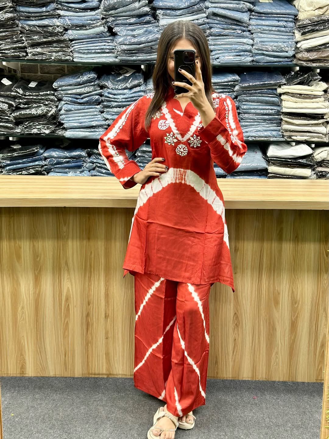 New Arrivals Party Wear Look Pure Burbary Silk & CORD SET Set - Image 11