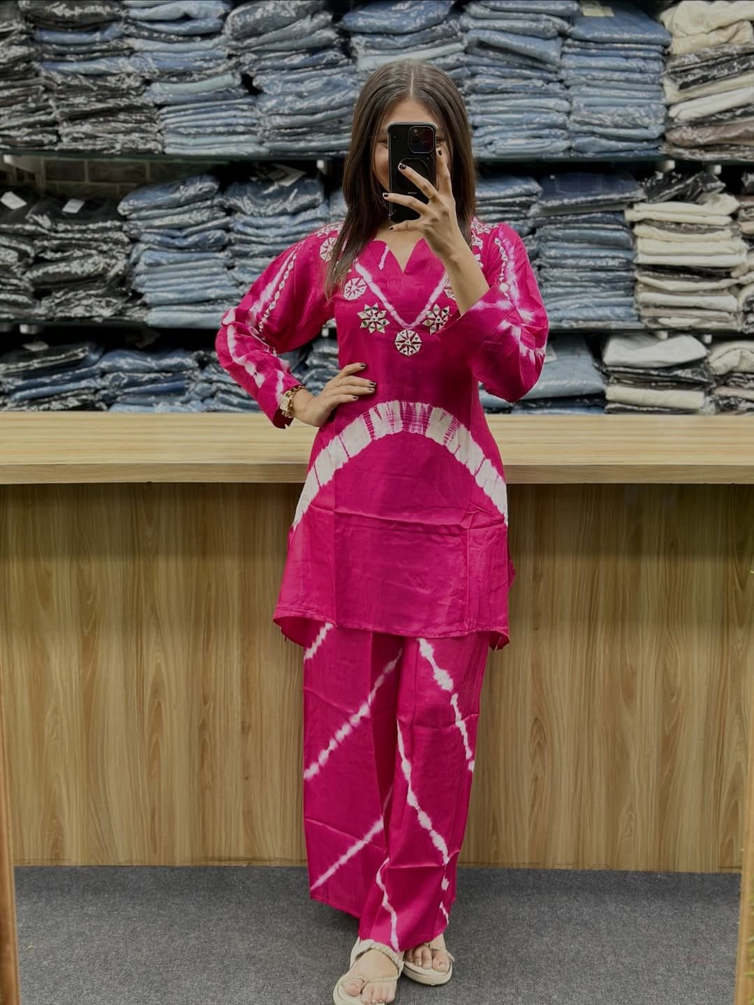New Arrivals Party Wear Look Pure Burbary Silk & CORD SET Set
