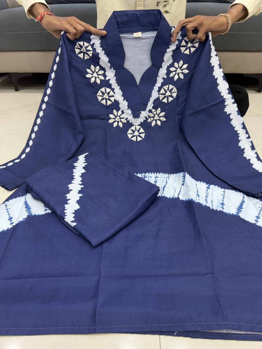 New Arrivals Party Wear Look Pure Burbary Silk & CORD SET Set - Image 10