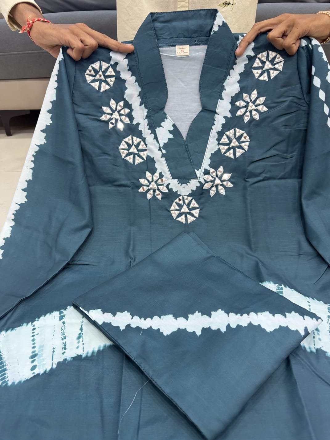 New Arrivals Party Wear Look Pure Burbary Silk & CORD SET Set - Image 8