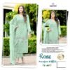 FOX GEORGETTE EMBROIDERY SEQUENCE WORK &  ADDITIONAL MOTI-DAIMOND HANDWORK