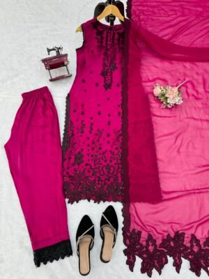 Alternative view of Designer Long top Pent Set – Elegant Ethnic Wear