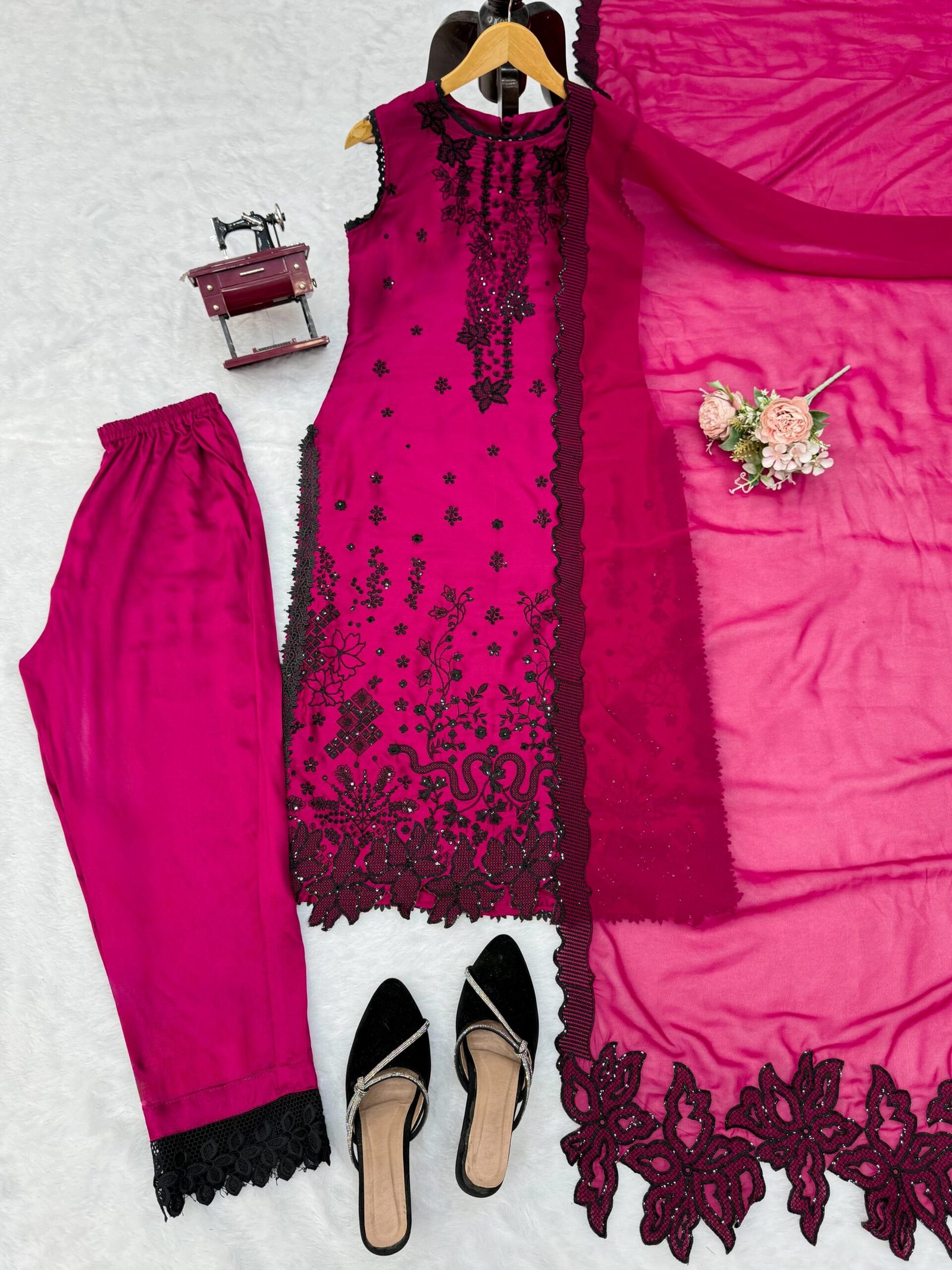 Designer Long top Pent Set – Elegant Ethnic Wear - Image 2