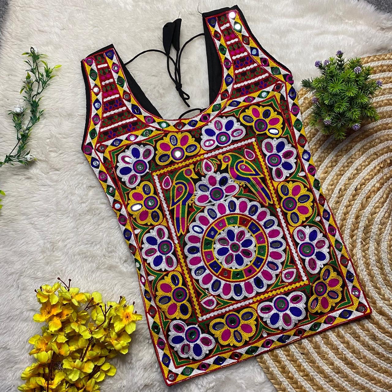 NAVRATRI SPECIAL MIRROR WORK TOP - Image 3