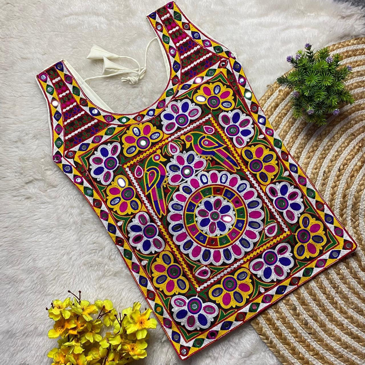 NAVRATRI SPECIAL MIRROR WORK TOP - Image 2