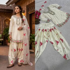 Launching New  Đěsigner Party Wear Look top with farshi salwar