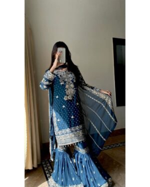 ENHANCE THE BEAUTY OF YOUR WARDROBE WITH THIS NEWLY LAUNCHED KURTI & SHARARA SET