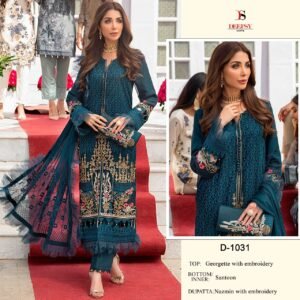 Georgette with embroidery