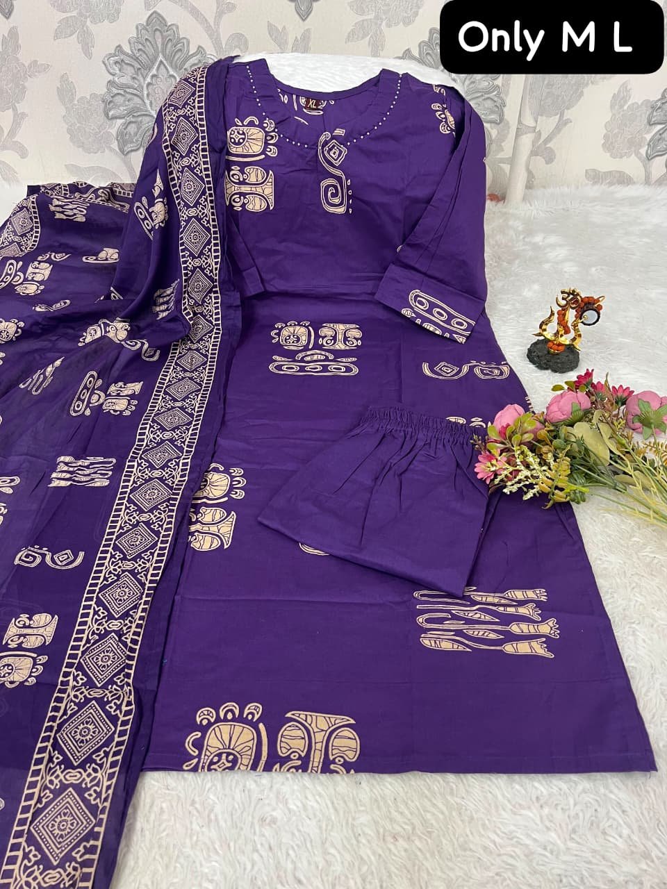 New Arrival: Premium Dabu Cotton 3-Piece Suit Set - Image 5