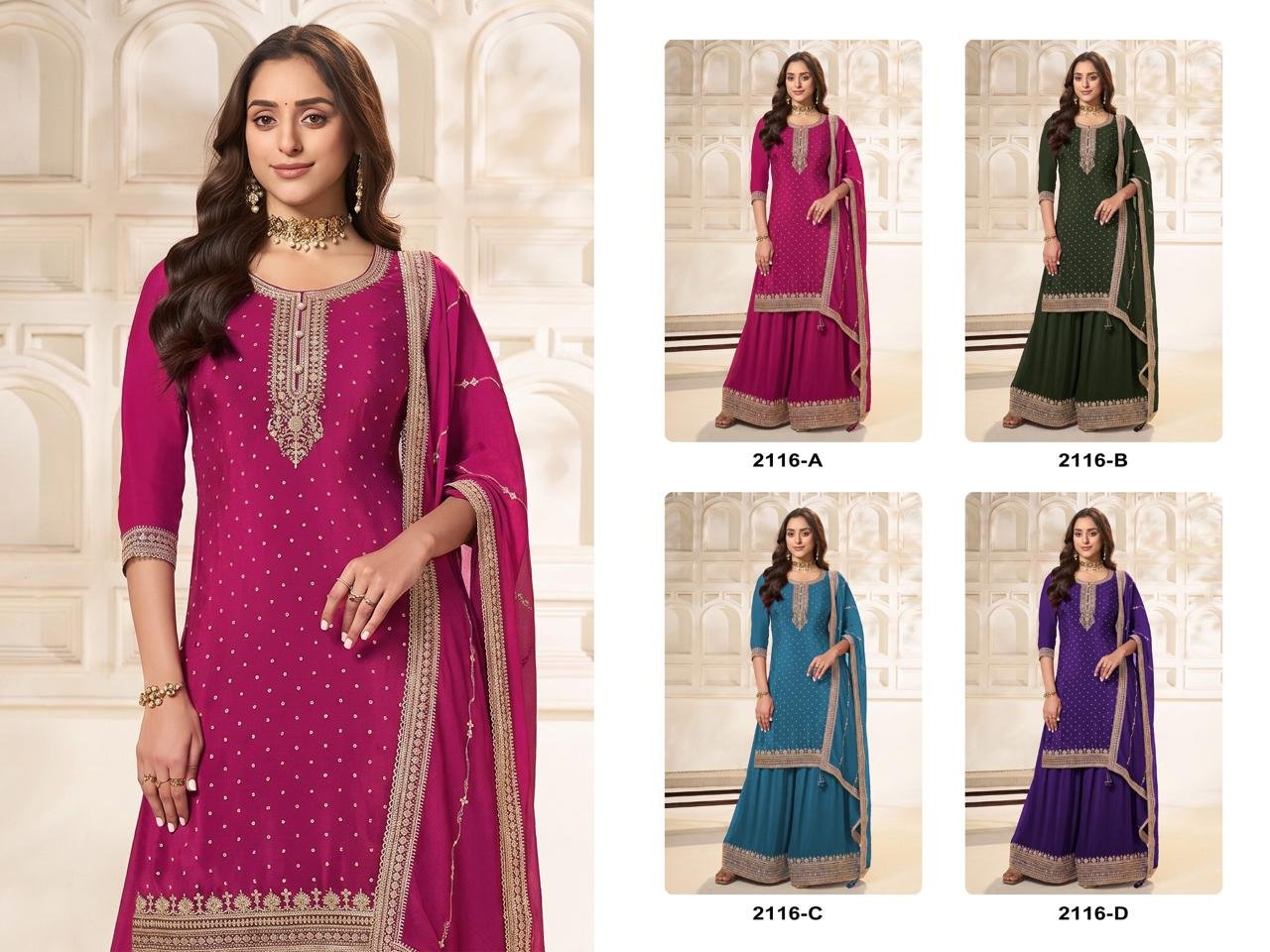 Viscouse Dola Silk with Heavy Embroidered 3mm Sequence & Coding - Image 10
